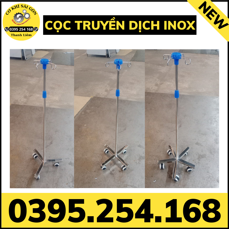 Cọc truyền dịch inox 304 chuyên dụng trong y tế